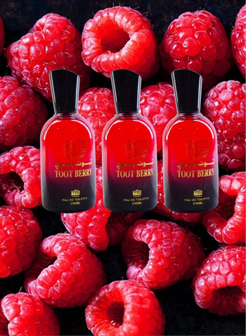 تي أر آي 3 قطع عطر توت بري 100 مل EDT - Image 1