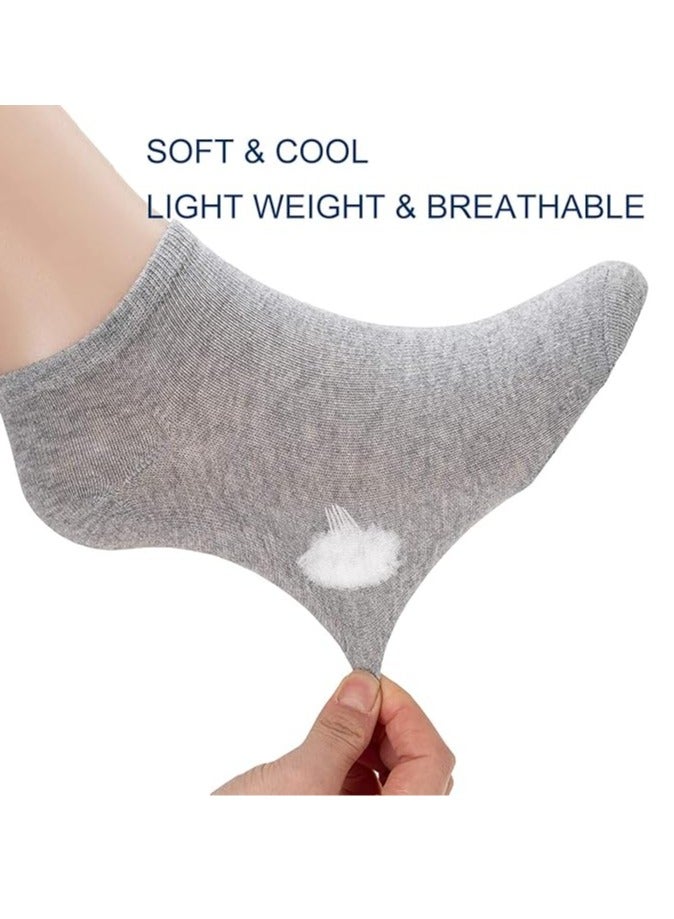 BORTONY 20 Pairs Low Cut Ankle Socks for Men/Women Thin Breathable Summer Comfort Low Cut Socks  - Image 2