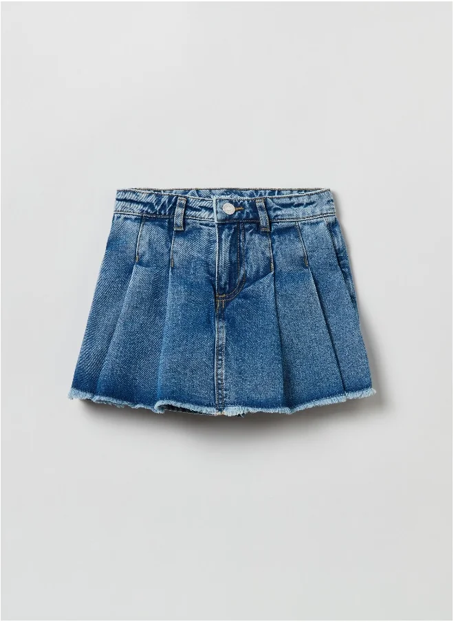 Ovs Denim pleated skort