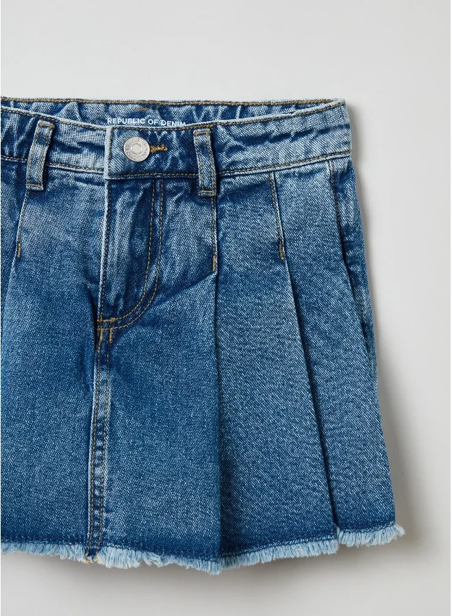 Ovs Denim pleated skort