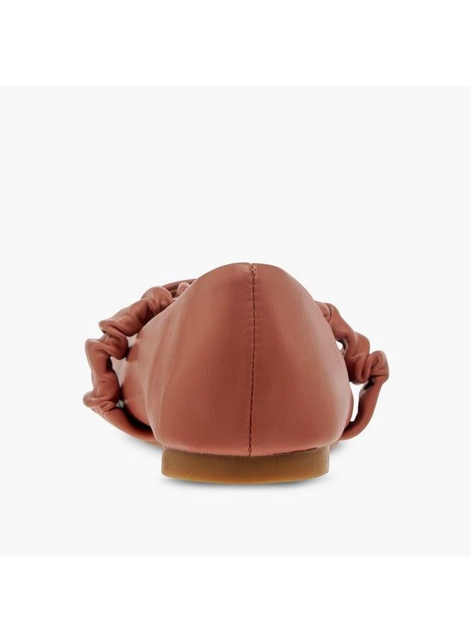 Flora Bella By Shoexpress Girls Solid Slip-On Ballerina Shoes - Image 5