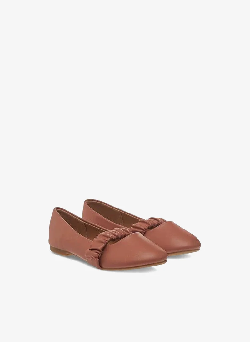 Flora Bella By Shoexpress Pink Flora Bella Solid Slip-On Ballerina Shoes for Women | Best Price UAE