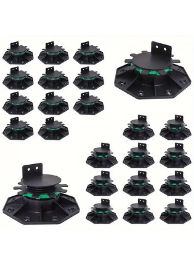 12 قطعة قاعدة دعم سطح قابلة للتعديل حاملة لوح درع بلاستيكي متين مقاوم للتآكل - Image 2