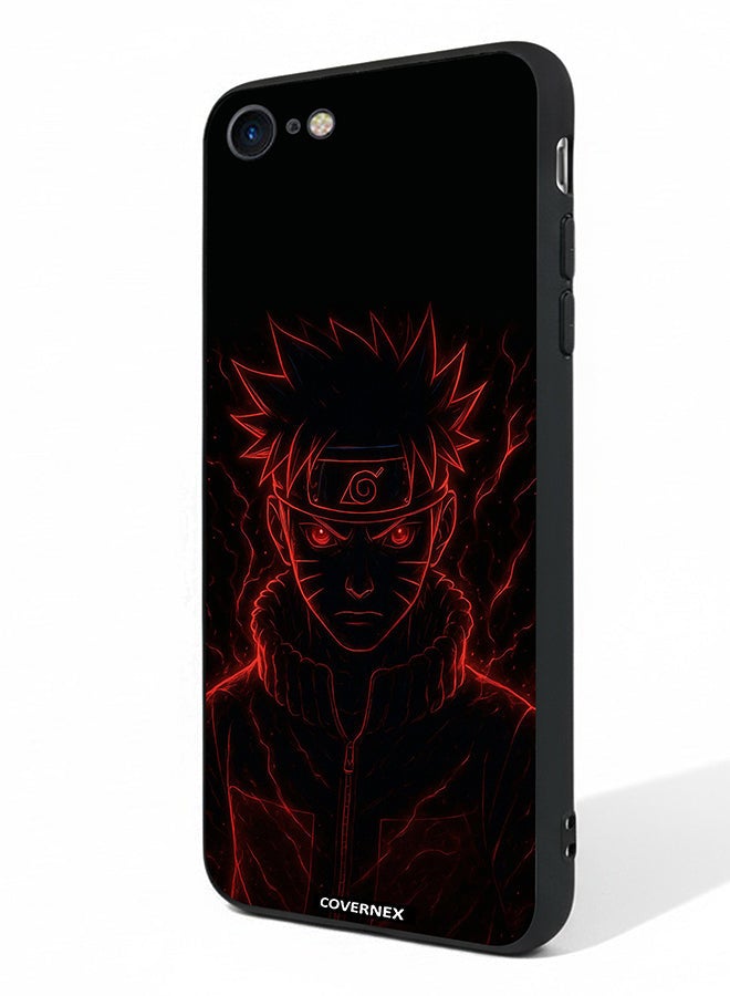 Covernex Apple iPhone 7 Protective Case Cover Printed Featuring Naruto Shippuden Glow Affect Ninja - Image 1