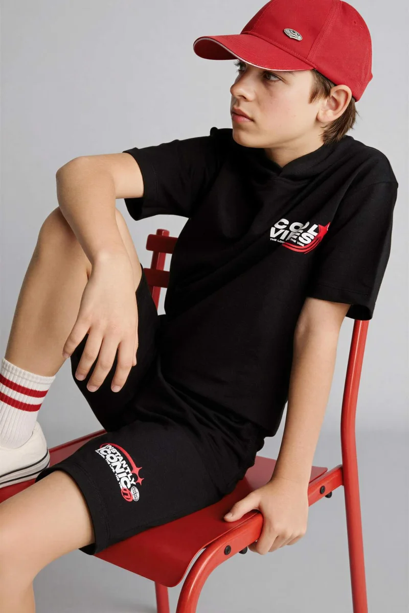 DeFacto Boy 2 piece Oversize Fit T-shirt Shorts Set