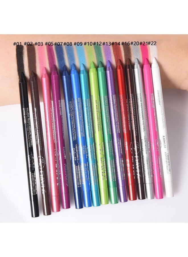 ADIMANIS ADIMANIS 9PCS Colored Eyeliners Pen Set, Colored Eyeliner Pencils Pearl Eyeliner Kit Glitter Eye Liners for Women, Eye Shadow Pencil, Lip Liner, Professional Eye Makeup Set for Cosplay - Image 4