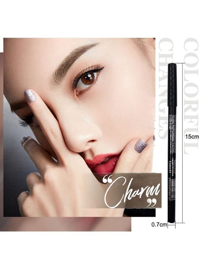 ADIMANIS ADIMANIS 9PCS Colored Eyeliners Pen Set, Colored Eyeliner Pencils Pearl Eyeliner Kit Glitter Eye Liners for Women, Eye Shadow Pencil, Lip Liner, Professional Eye Makeup Set for Cosplay - Image 2