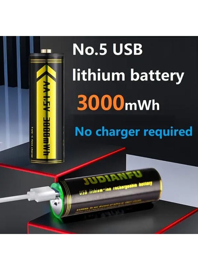 1 5V Type C Lithium Battery 3000mAh USB C Charging For Mice RC Remotes Electric Toothbrushes - Image 2