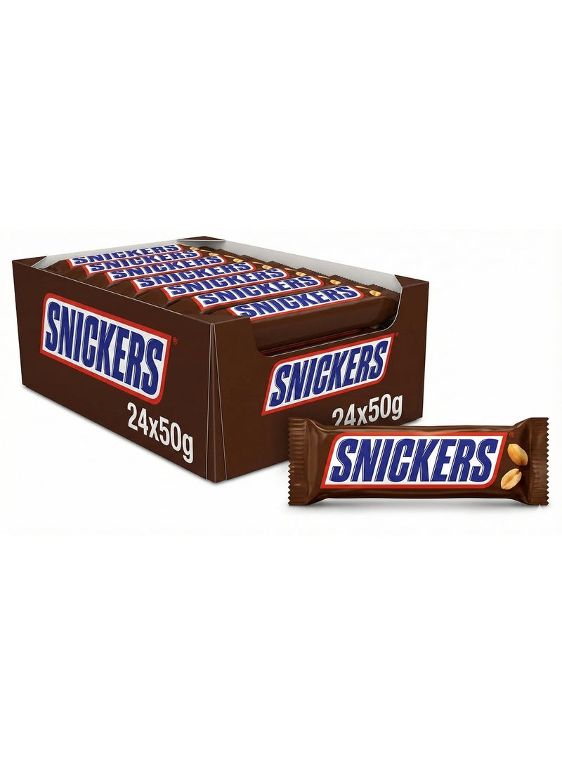 Snickers Bar 50g x 24 (Pack of 24) - Image 1