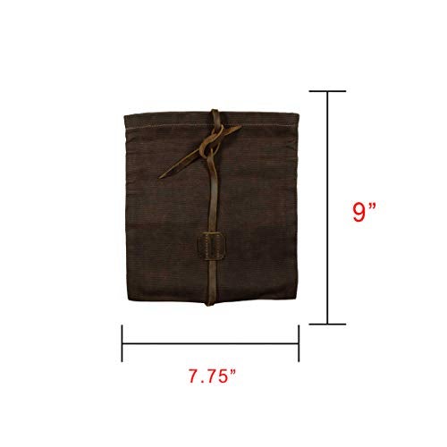 Hide & Drink, Waxed Canvas Survival Roll Top Pouch, Multipurpose Bag, Lightweight Case, Outdoor Accessories, Classic Traveling & Camping Essentials, Handmade Includes 101 Year Warranty :: Fatigue - Image 5