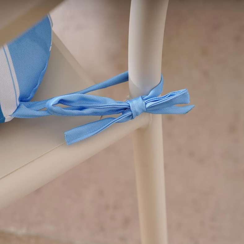 Pan Home وسادة كرسي خارجية محشوة - خطوط زرقاء - Image 4