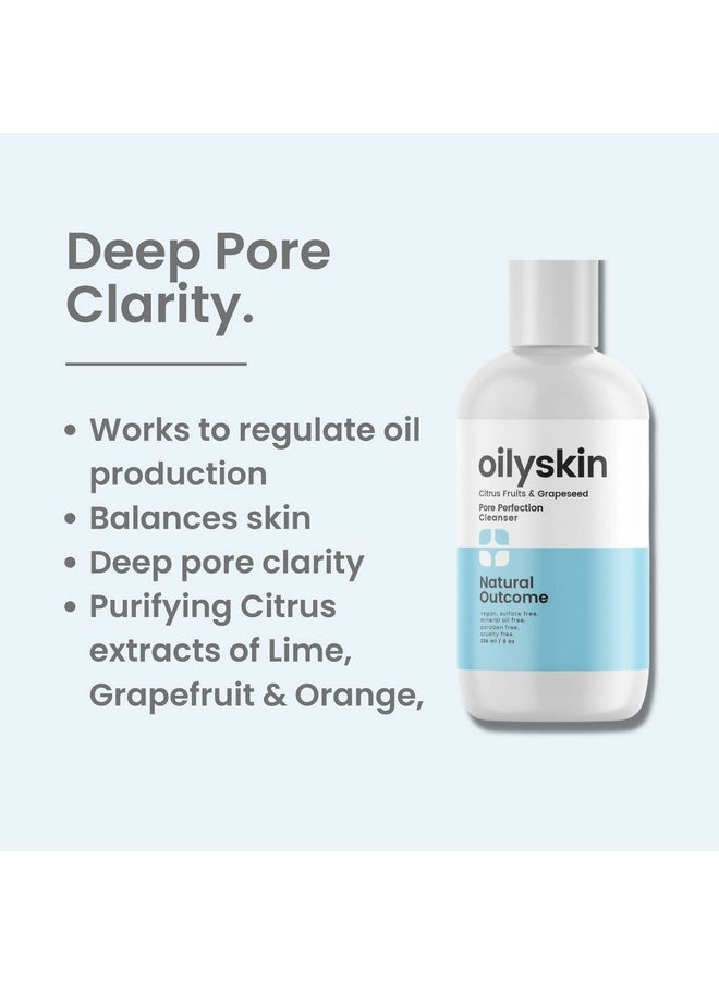 natural outcome Atural Outcome Oily Skin Cleanser ; Oil Control Daily Face Wash ; Pore Hydrating Nongreasy Cleansing Gel With Purifying Citrus Extracts For Oily Skin Types ; Sulfate & Cruelty Free ; 8 Oz  - Image 3