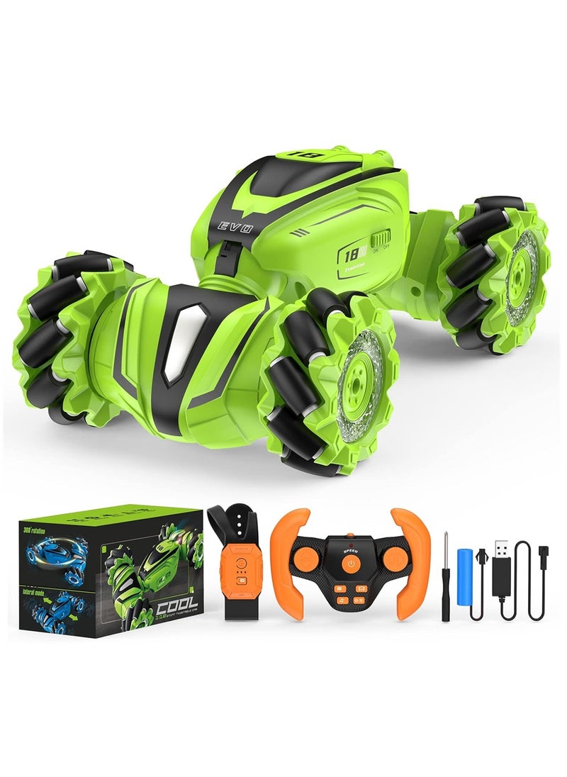 KASTWAVE Remote Control Car Gesture Sensing RC Stunt Toys for 6 to 12 Years Boys Girls Birthday Gifts Drift Hand Controlled Twist Cars Offroad 360° Rotation  - Image 1