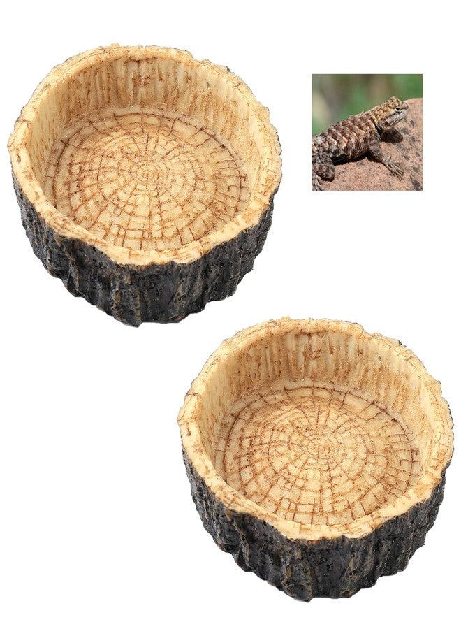 CJFNDFA Reptile Bowls,Reptile Water Dish Reptile Water Bowl Reptile Accessories Snake Water Bowl for Small Reptiles, Lizard & Snake - Practical Reptile Accessory for Feeding and Hydration - Image 1