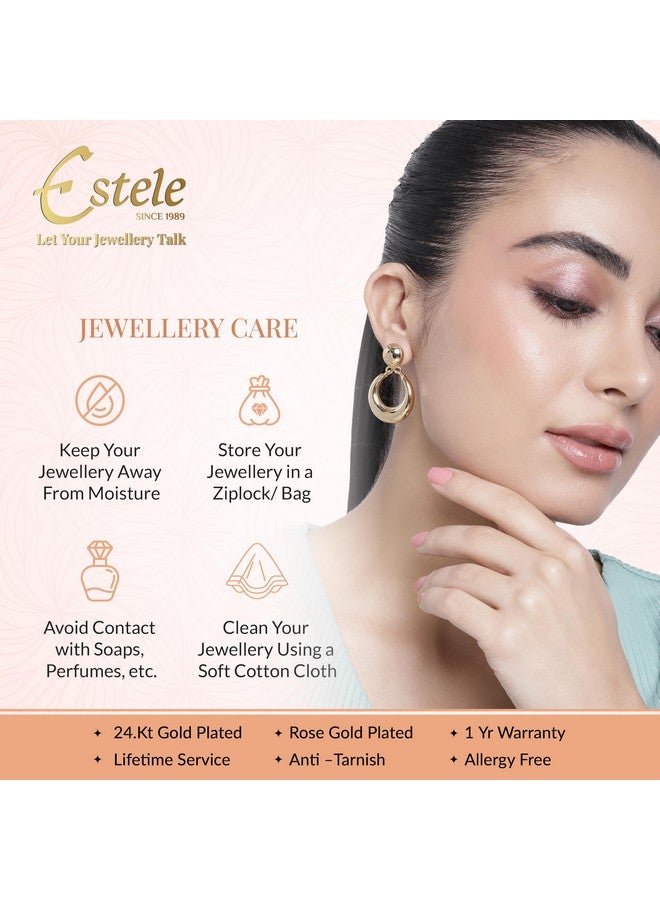 Estele CZ Entwined Peacock Designer Maang Tikka with Pearls for Girls & Women's - Image 4