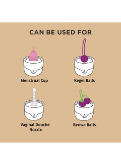PEESAFE Pee Safe Menstrual Cup Steam Sterilizer | Clean Your Cup With Ease | Kills 99.9% Germs In 3 Minutes With Steam | White, For Women, Bpa Free & Auto Power Cut-Off  - Image 3