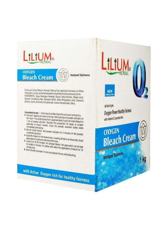 LILIUM Oxy Instant Fairness Bleach Cream 1Kg With Vitamin E To Protect Skin For All Types Of Skin  - Image 4
