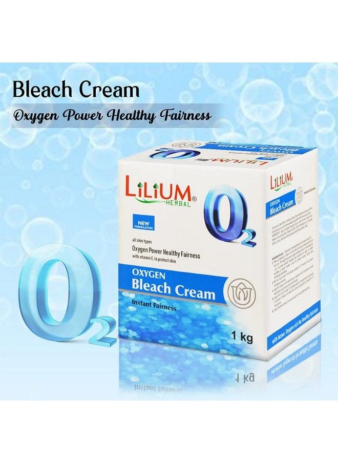 LILIUM Oxy Instant Fairness Bleach Cream 1Kg With Vitamin E To Protect Skin For All Types Of Skin  - Image 3