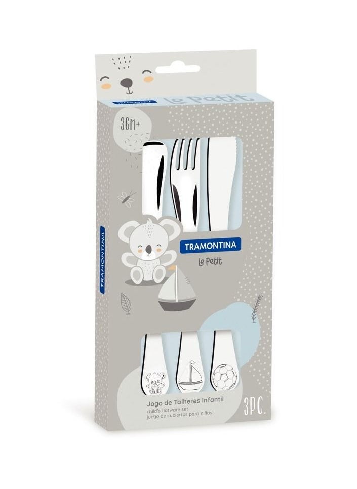 Since 1911,Made in Brazil- Le Petit stainless steel children's flatware set, 3 pc set - pzsku/Z1990F2EF229A960EF153Z/45/_/1674185729/8003d6ae-6ea6-4807-8950-6e479563498b