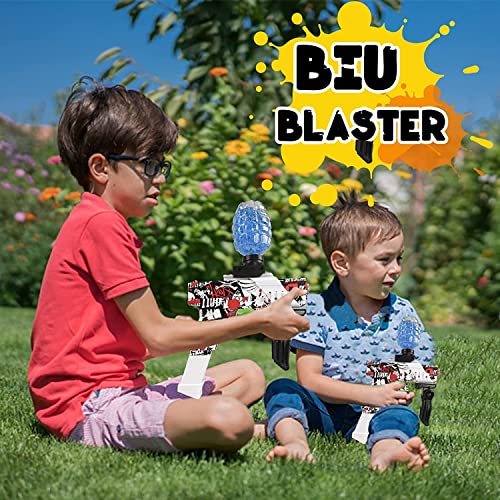 Gel Blaster Automatic Toy Gun/Electric Outdoor Toy Machine Gun for Kids/Water Ball Pistol for Kids-Adults/Shooting Range Upto 70 feet Gun with 10000 Gel Balls - (Orange) - Image 2