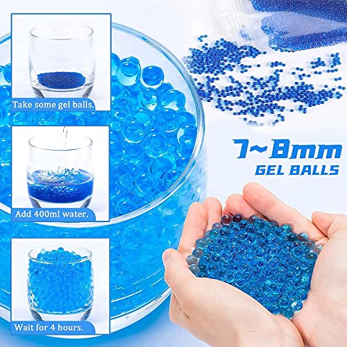Gel Blaster Automatic Toy Gun/Electric Outdoor Toy Machine Gun for Kids/Water Ball Pistol for Kids-Adults/Shooting Range Upto 70 feet Gun with 10000 Gel Balls - (Orange) - Image 5