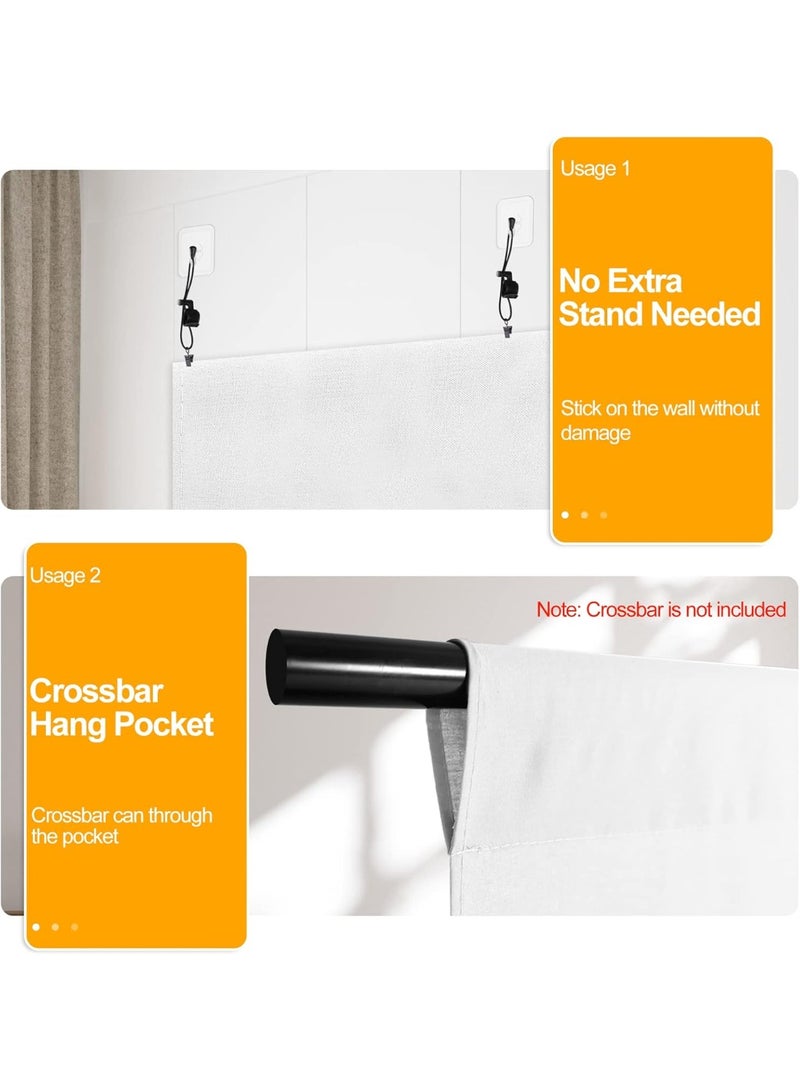 موثوقية التنبؤ خلفيات تصوير بيضاء للتثبيت على الحائط، مصنوعة من قماش أبيض نقي، مناسبة لجلسات التصوير الفوتوغرافي والفيديو، مصنوعة من البوليستر، مقاس 2 × 2 متر. - Image 2