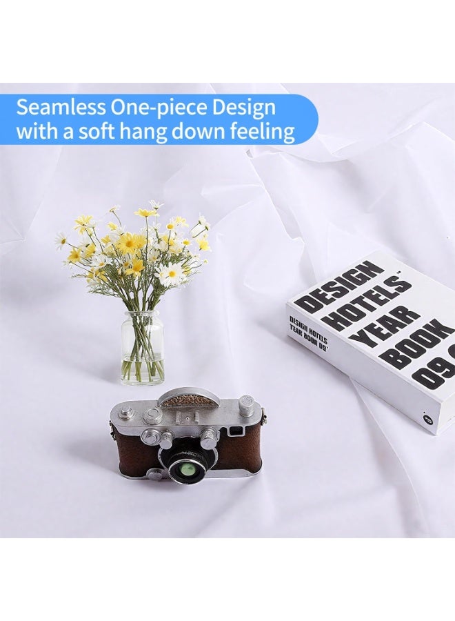 موثوقية التنبؤ خلفيات تصوير بيضاء للتثبيت على الحائط، مصنوعة من قماش أبيض نقي، مناسبة لجلسات التصوير الفوتوغرافي والفيديو، مصنوعة من البوليستر، مقاس 2 × 2 متر. - Image 4