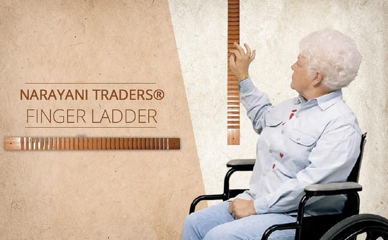 NARAYANI TRADERS Foldable Wooden Finger Ladder for Physiotherapy – Premium Hardwood Shoulder Abduction & ROM Exercise Tool – Space Saving Wall Mounted Ladder for Frozen Shoulder & Post Surgery Rehab - Image 5