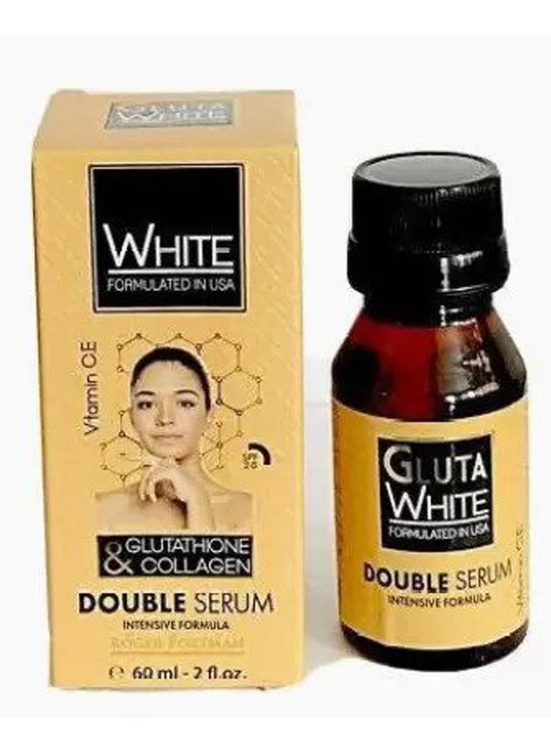 الجلوتا الأبيض سيروم الجلوتاثيون والكولاجين المزدوج 60 مل - Image 1