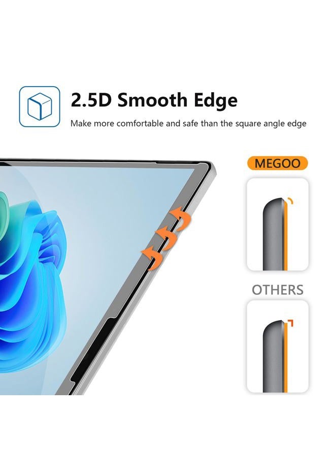 Megoo حماية شاشة زجاجية ميغو لجهاز Surface Pro 11/9 بحجم 13 بوصة 2024، 9H/ تركيب سهل/ مقاوم للخدوش/ متوافق مع قلم Surface، أيضاً لجهاز Microsoft Surface Pro 10/8/X - Image 5