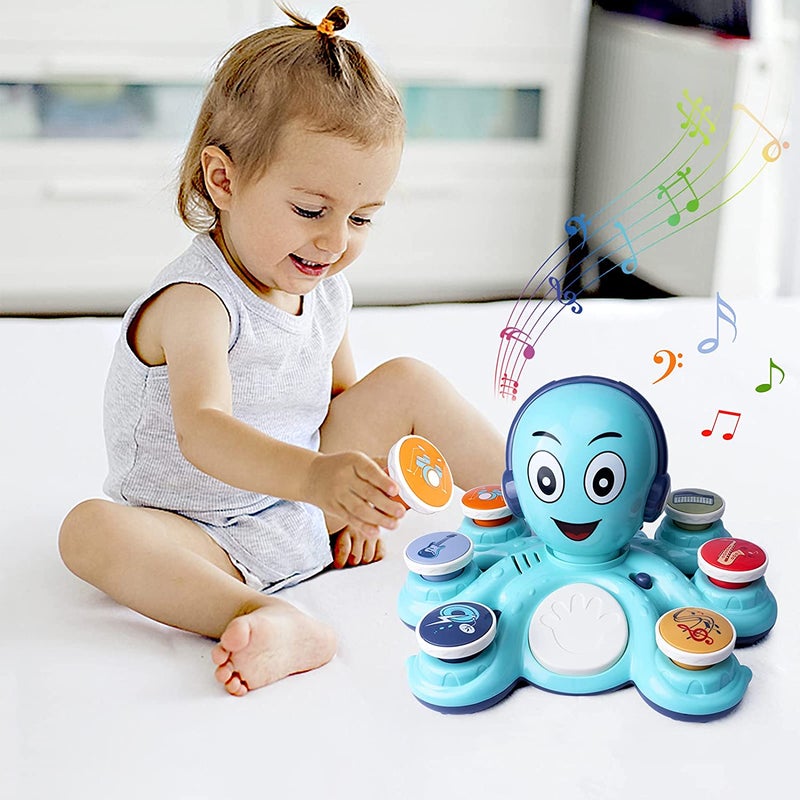 Baby Musical Toys Learning Toys for Toddlers, Octopus Music Toys, Preschooler Musical Educational Instruments Toy for Baby, Birthday for Boys/Girls - Image 3