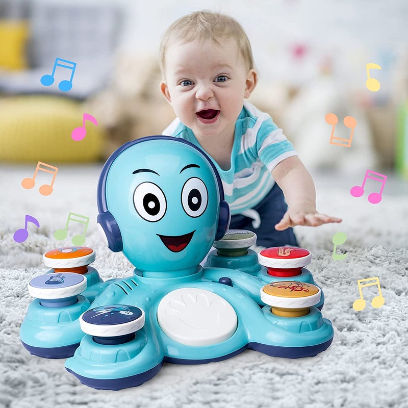Baby Musical Toys Learning Toys for Toddlers, Octopus Music Toys, Preschooler Musical Educational Instruments Toy for Baby, Birthday for Boys/Girls - Image 5