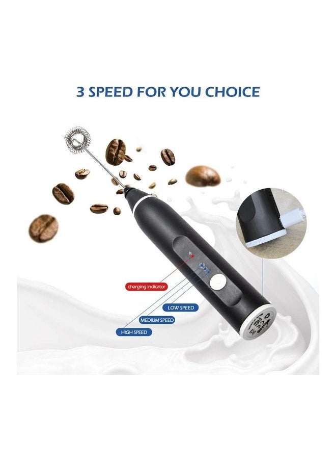 Generic - Electric Milk Frother with Multi-Color Whisk Set - Image 1