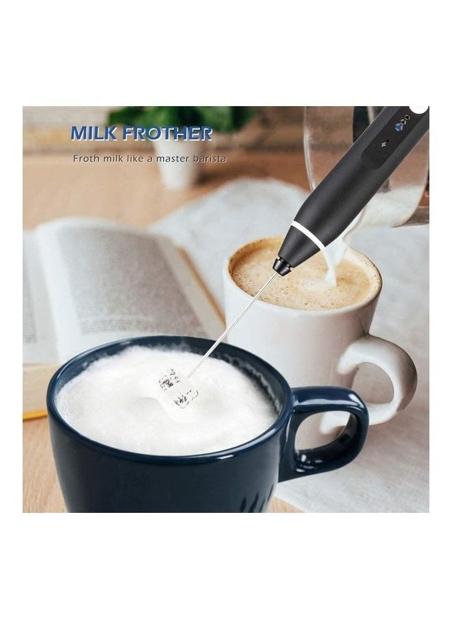 Generic - Electric Milk Frother with Multi-Color Whisk Set - Image 1