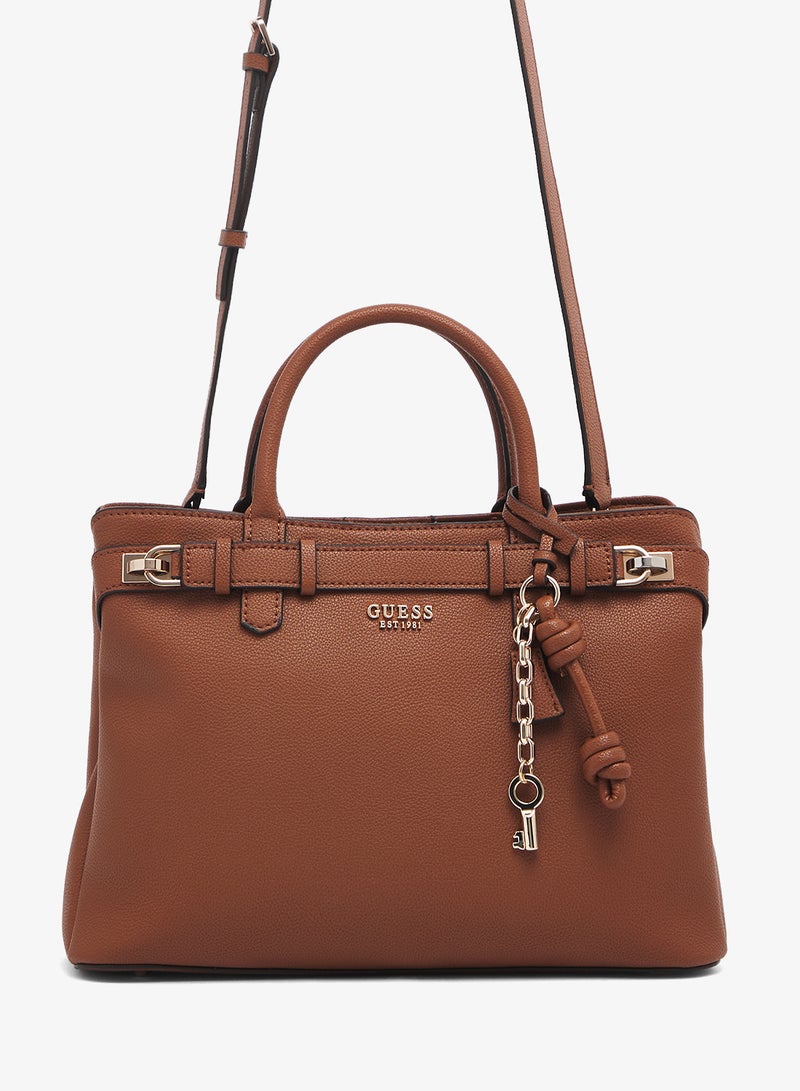 GUESS Gregoria Large Girlfriend Satchel Bag - Image 1