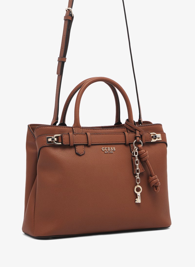 GUESS Gregoria Large Girlfriend Satchel Bag - Image 3