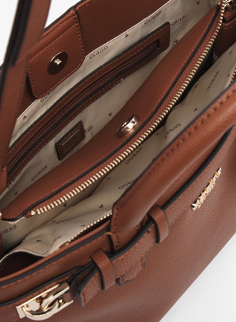 GUESS Gregoria Large Girlfriend Satchel Bag - Image 5