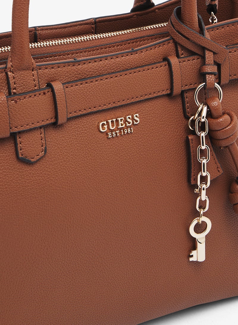 GUESS Gregoria Large Girlfriend Satchel Bag - Image 4