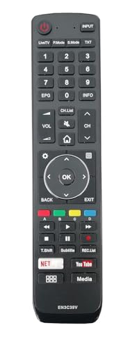 LipiWorld® EN3C39V Smart Led Remote Control (Suitable - VU Led Tv Old Exactly Same Will Only Work) Compatible with VU Tv Remote - Image 1