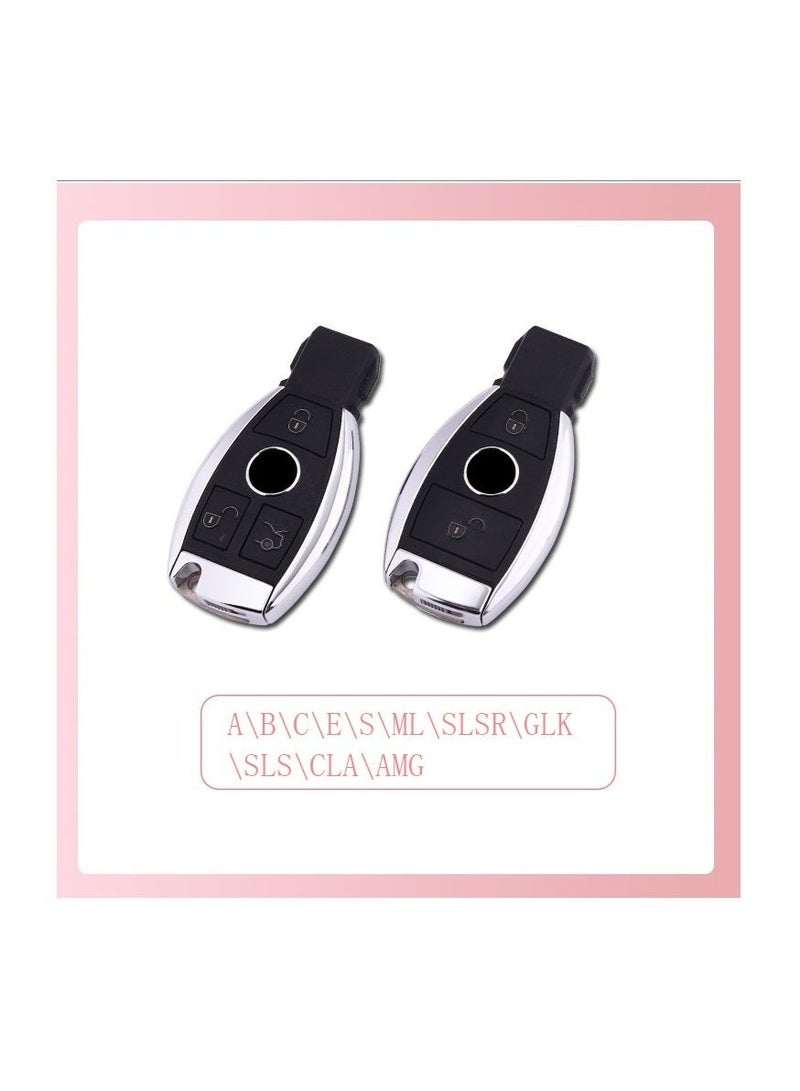 بنز غلاف واقي لمفتاح سيارة عن بعد، غلاف مفتاح سيارة مناسب لمرسيدس بنز الفئات A B C E S و ML SLS R GLK SLK CLA AMG - Image 5
