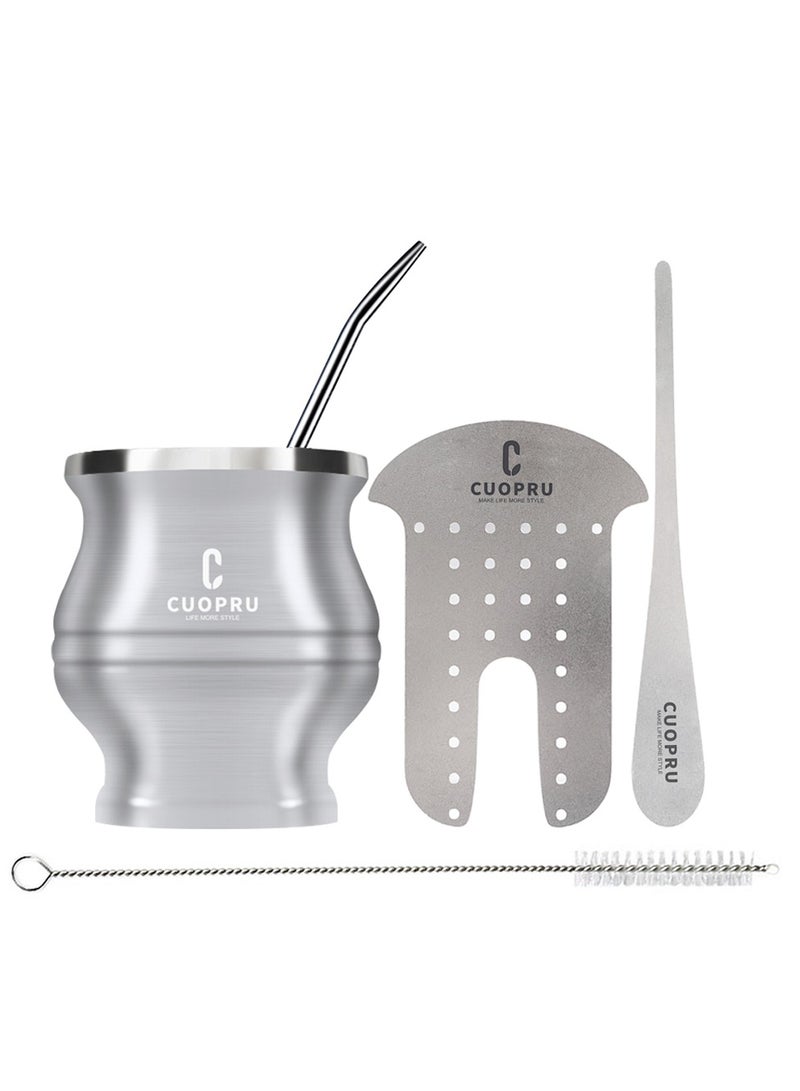 CUOPRU CUOPRU Yerba Mate Cup Set with Bombilla(Straw), Tea Filter  - Image 1
