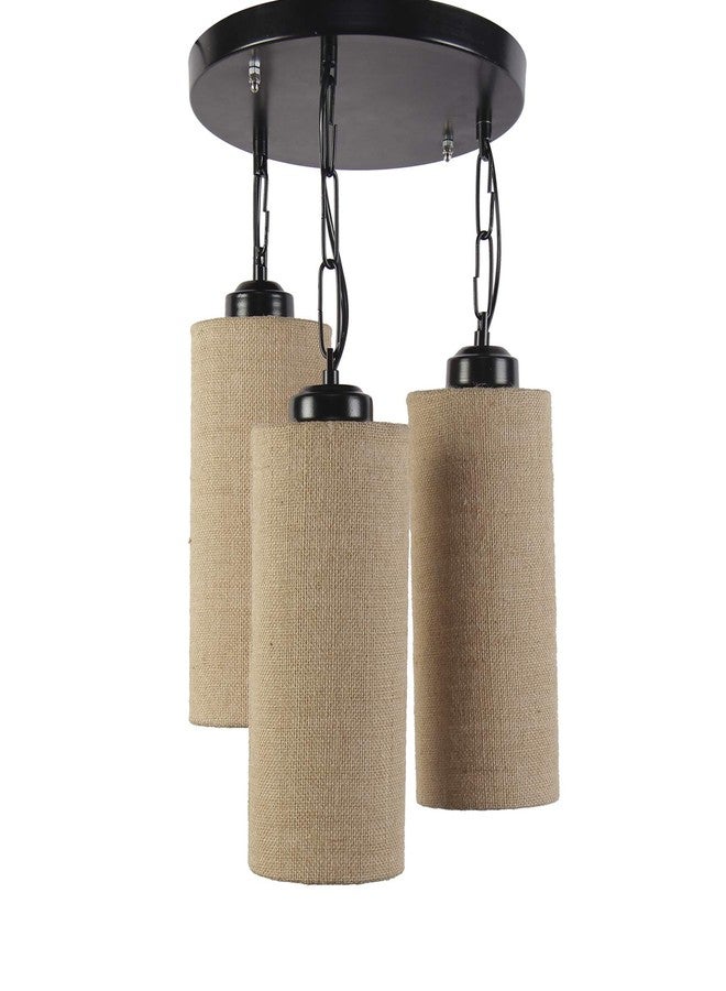Devansh Cluster Round Jute Hanging lamp - Image 5