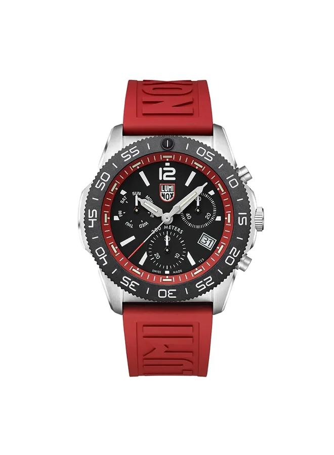 Luminox Men's Chronograph Round Shape Rubber Wrist Watch XS.3155 - 44 Mm