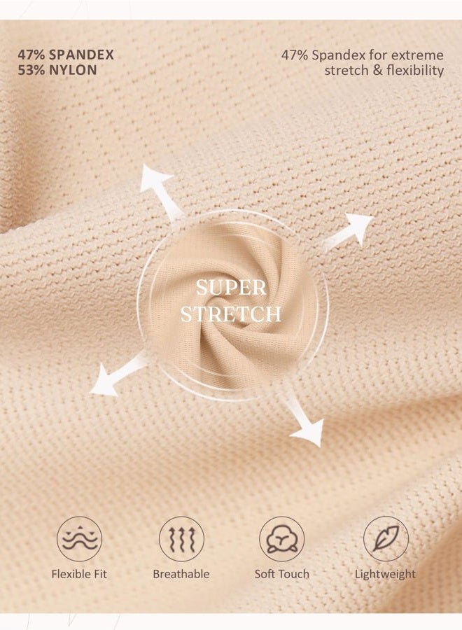 FeelinGirl Front Closure Posture Corrector Bra for Women Post Surgery Compression Bra with Breast Support Band, Khaki, L - Image 5