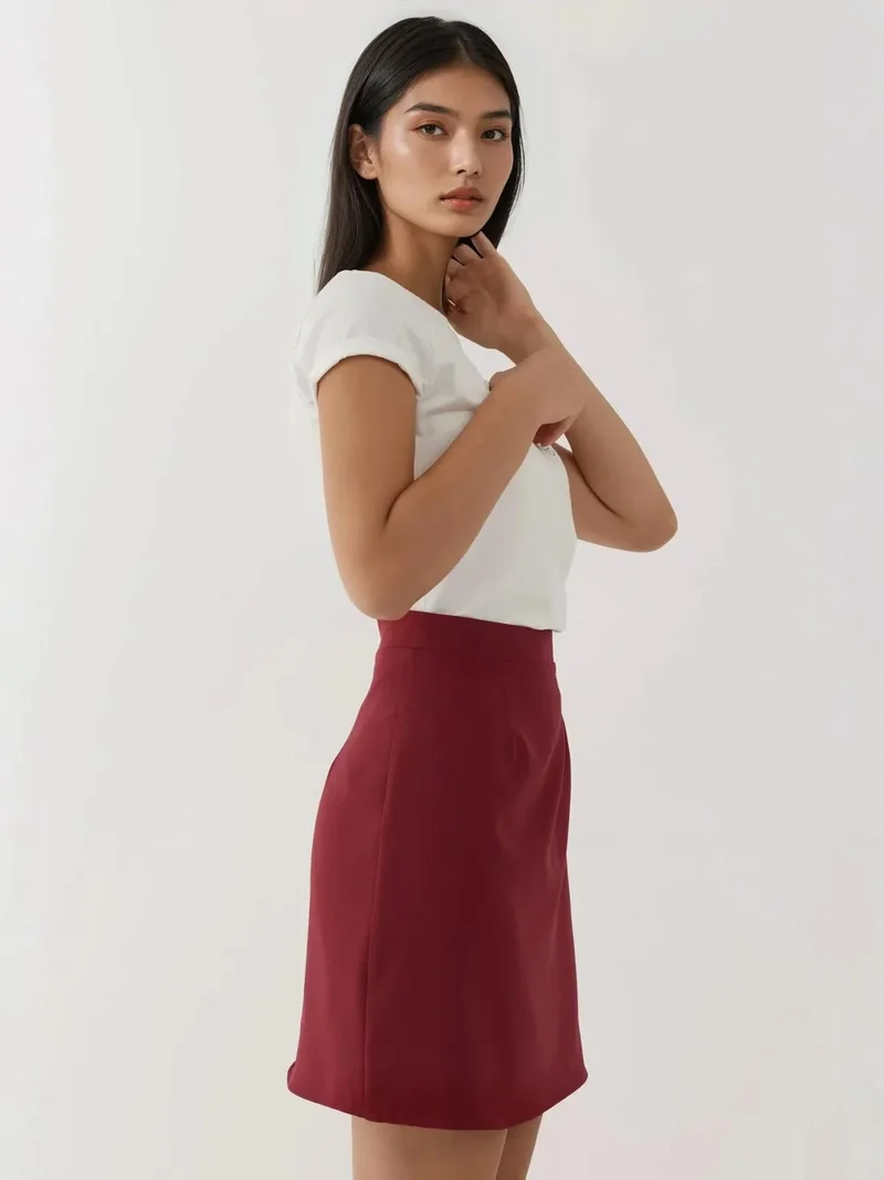 HICCUP High Waist A-Line Skirt