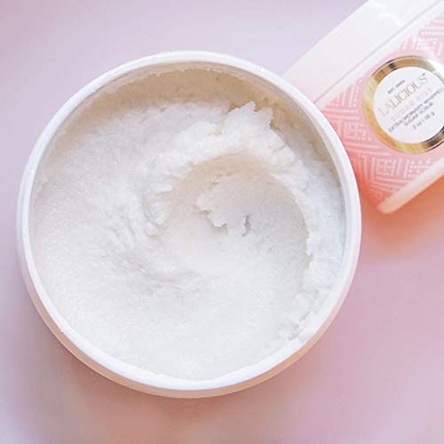 LaLicious Sugar Kiss Extraordinary Whipped Sugar Scrub - Cane Sugar Body & Foot Scrub, Exfoliating & Moisturizing Skin Care with Coconut Oil & Honey, No Parabens (2oz) - Image 4