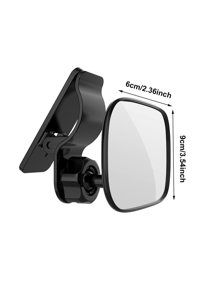 SOLARAE Shatterproof Baby Car Mirror for Rear View - 360° Adjustable Backseat Safety Mirror for Rear-Facing Infants, Clear Wide Vision Clip-On Car Seat Mirror for Safe Travel. - Image 5