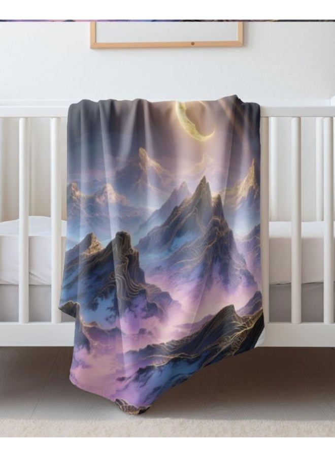 general Chinese painting style flannel thin blanket (warm and comfortable, suitable for sleep, gaming, dust removal and sandproof) 150cm*200cm - 10 - Image 4