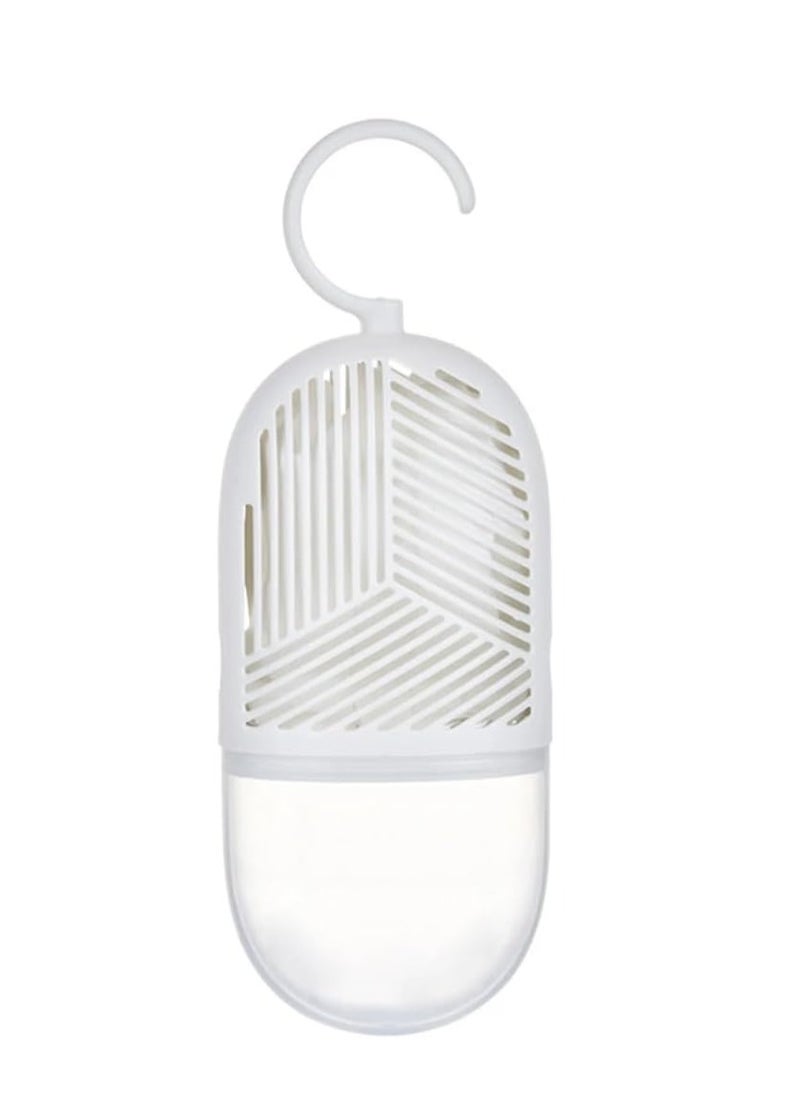Plan A - Reusable Dehumidifier with Hanging Hook – Dehumidifier with Water Collector & 360° Ventilation, Mildew Resistant for Wardrobes, Rooms, Bathrooms – Hanging Box to Eliminate Moisture and Odor (Beige) - Image 1