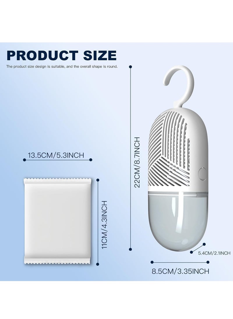 Plan A - Reusable Dehumidifier with Hanging Hook – Dehumidifier with Water Collector & 360° Ventilation, Mildew Resistant for Wardrobes, Rooms, Bathrooms – Hanging Box to Eliminate Moisture and Odor (Beige) - Image 1